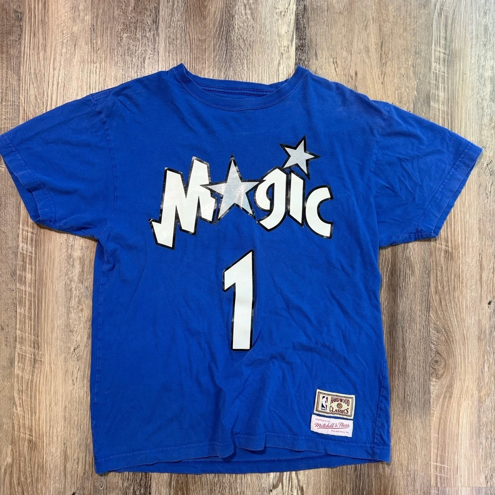 Orlando Magic Tracy McGrady Mitchell & Ness Hardwood Classics T-Shirt Sz M
